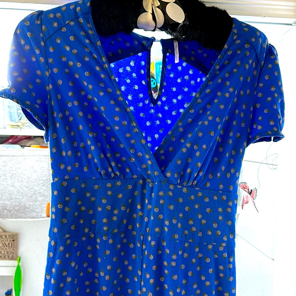 Free People Cute Blue Romper
